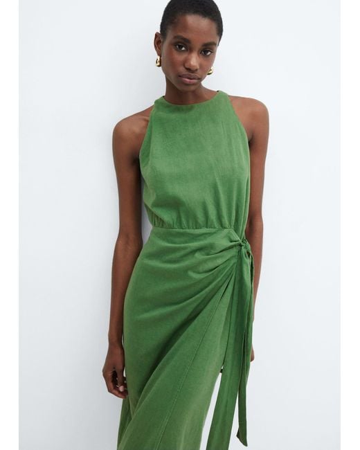 Mango bow dress online