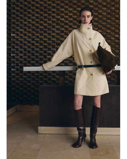 Mango Brown Suede Shopper Bag