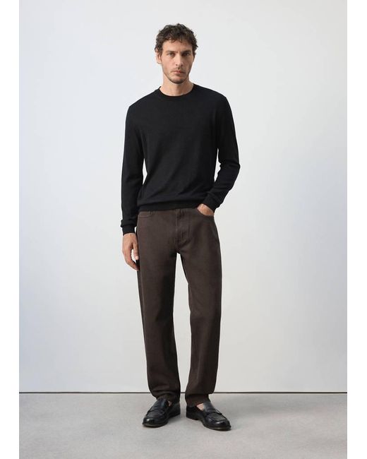 Mango Black Bob Regular-Fit Jeans for men