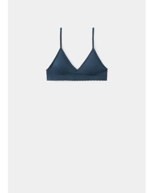 MANGO TEEN Blue Essential Triangle Bra