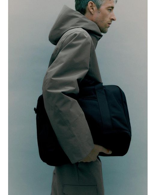 Mango Black Multi-Functional Combined Cordura Handbag for men