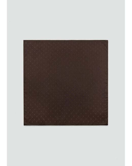 Mango Brown Polka Dot Square Scarf