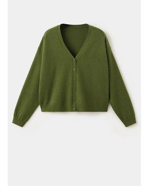 Mango Green Cardigan Nekkon