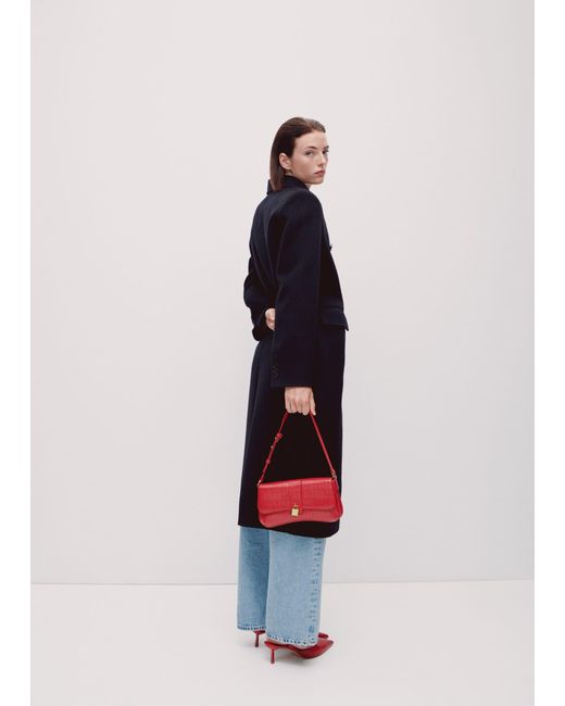 Mango Coconuteffect Shoulder Bag in Red Lyst UK