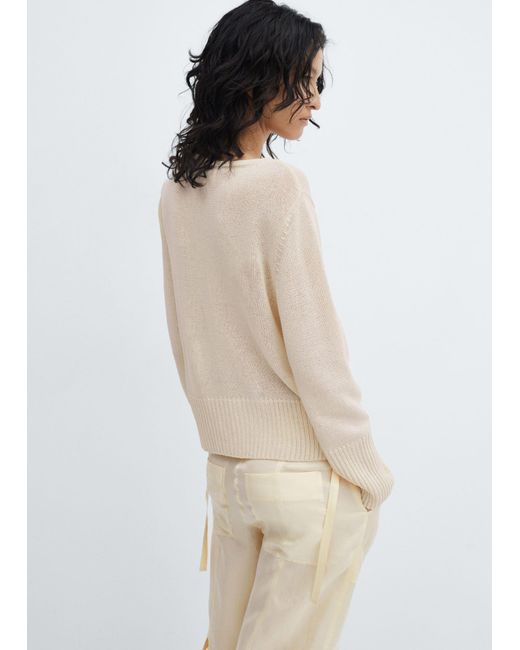 Mango Natural Pullover Crossover With Slit Detail
