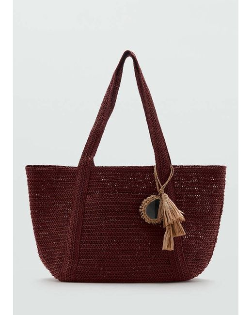 Mango Purple Natural Fibre Tote Bag