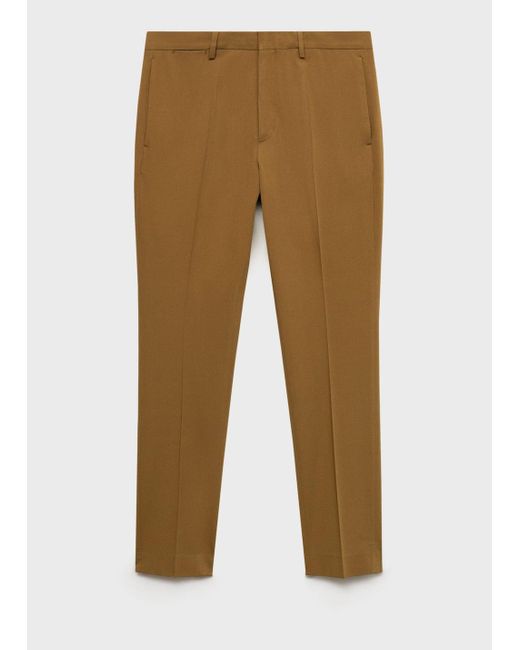 Mango Natural Stretch Fabric Super Slim-Fit Suit Trousers for men