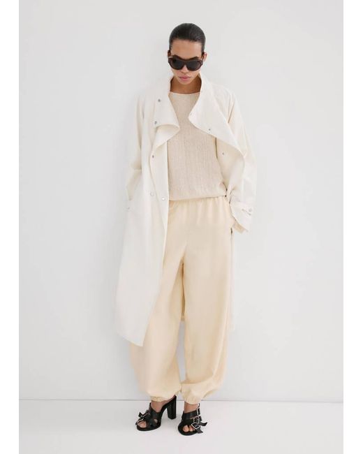 Mango Natural Open-Knit Long-Sleeve Jumper