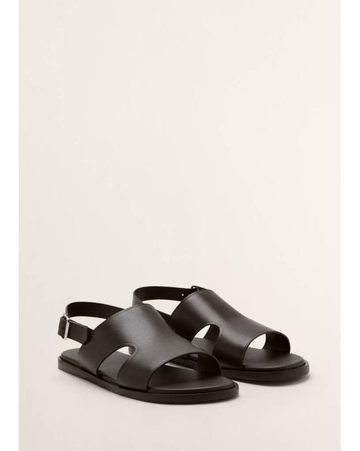 Mango Brown 100% Leather Strap Sandal for men