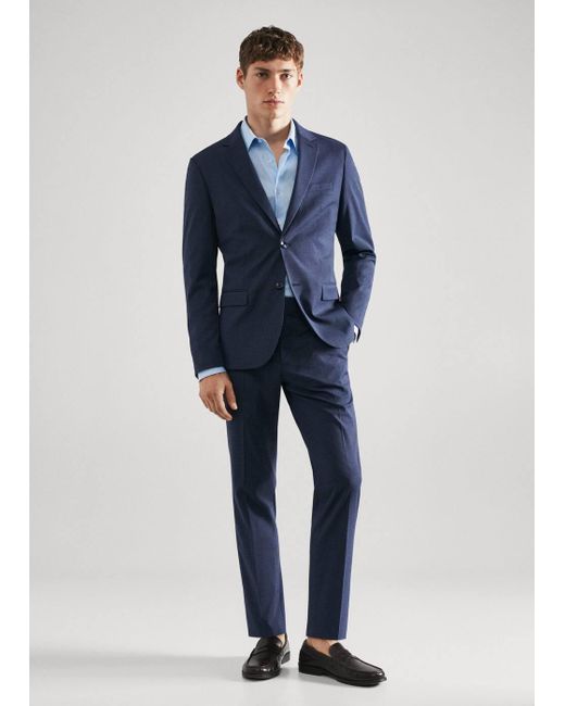 Camicia completo super slim-fit da Uomo di Mango in Blu | Lyst