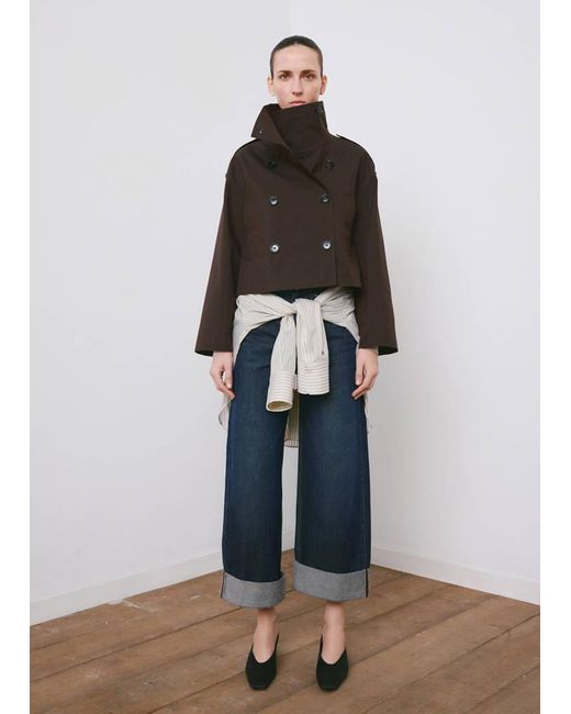 Mango Multicolor Wide Leg Jeans With Turn-Up Hem