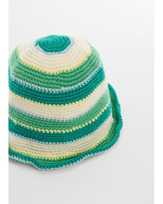 Mango Green Crochet Bucket Hat