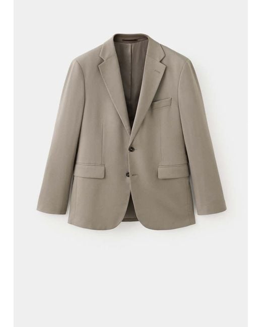 Mango Natural Milan Slim-Fit Suit Jacket for men