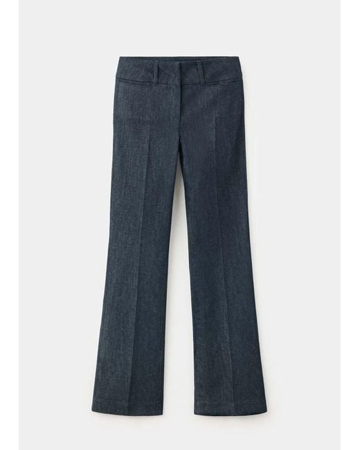 Mango Multicolor Mid-Rise Flared Jeans