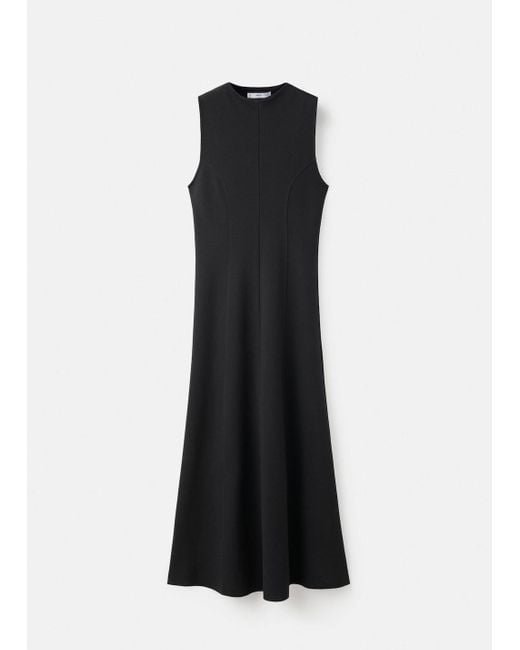 Mango White Midi-Dress With Stitching