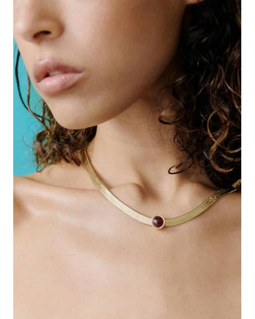Mango Metallic Combined Chain Necklace