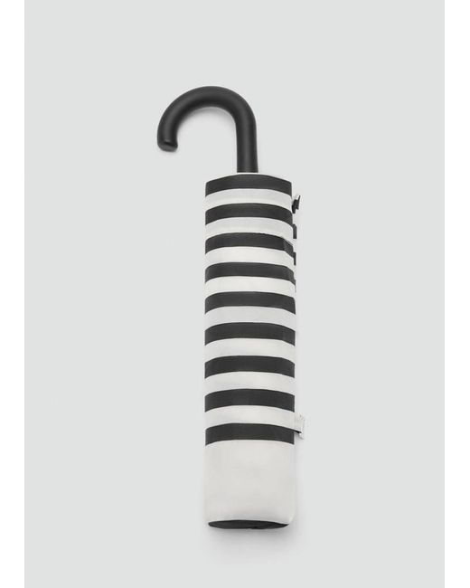 Mango Metallic Stripe-Printed Umbrella