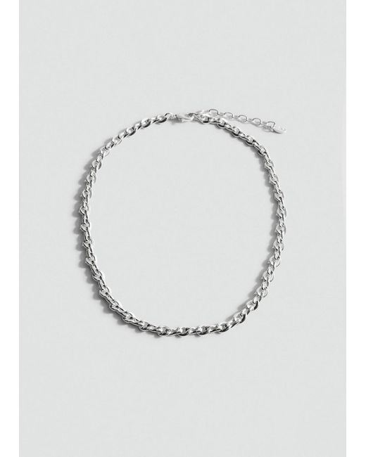 Mango White Link Chain Necklace