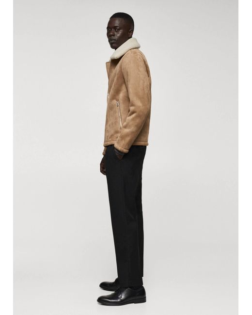 Mango Multicolor Shearling-lined Jacket for men
