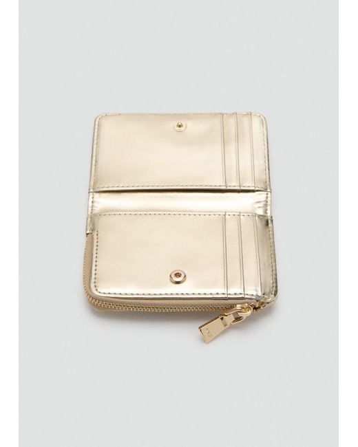 Mango Natural Small Padded Wallet