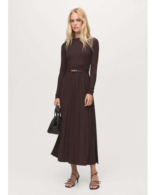 mango pleated skirt dress MANGO Pleated Skirt Dress
