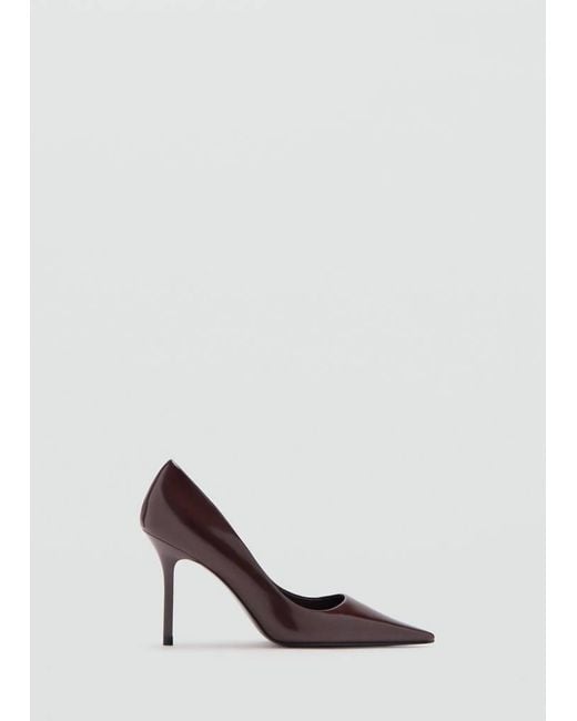 Mango Brown High-Heeled Shoes
