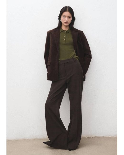 Mango Black Long-Sleeved Polo-Neck Sweater