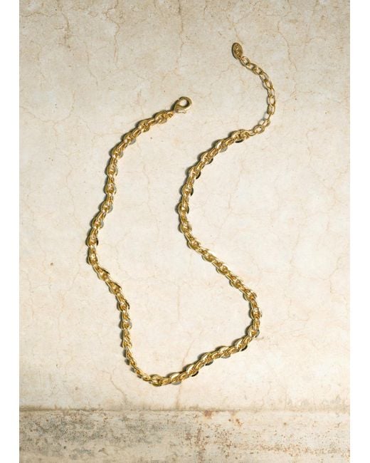 Collier Chaîne Maillons Or Mango en coloris Natural
