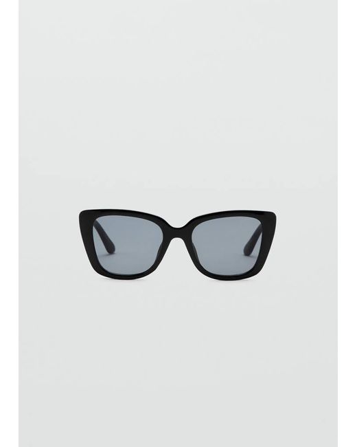Mango Black Squared Frame Sunglasses