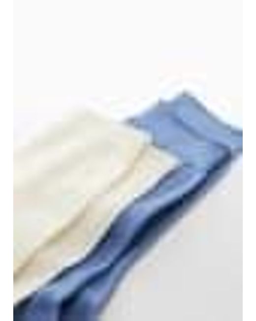 Pack 2 calzini maglia di Mango in Blue