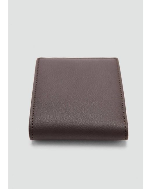 Mango Gray Wallet With Embossed Effect for men