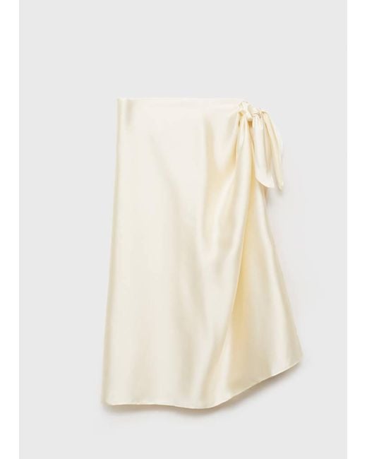 Mango White Skirt