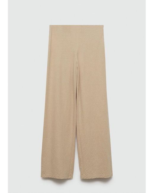 Mango Natural Flowy Straight-fit Trousers