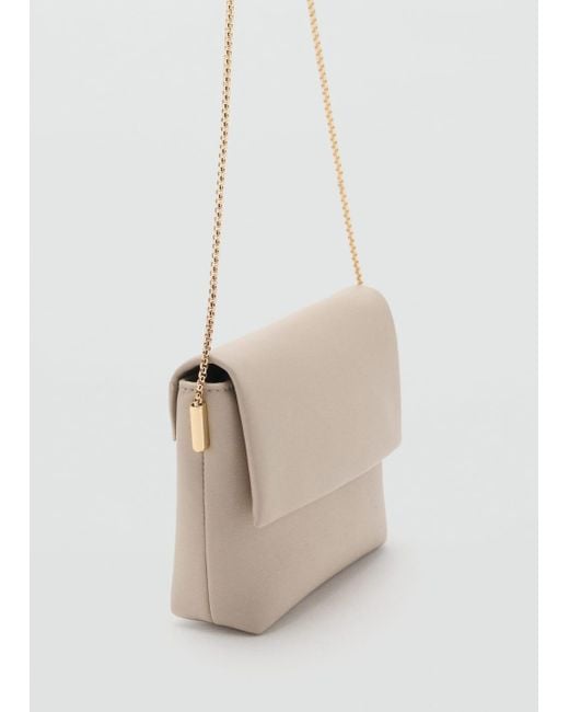 Mango White Crossbody Envelope-Style Bag