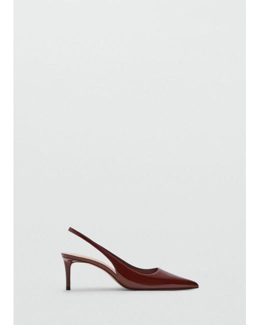 Mango Pink Patent Heeled Shoes