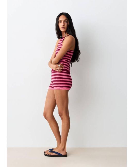 MANGO TEEN Red Open Back Knitted Top