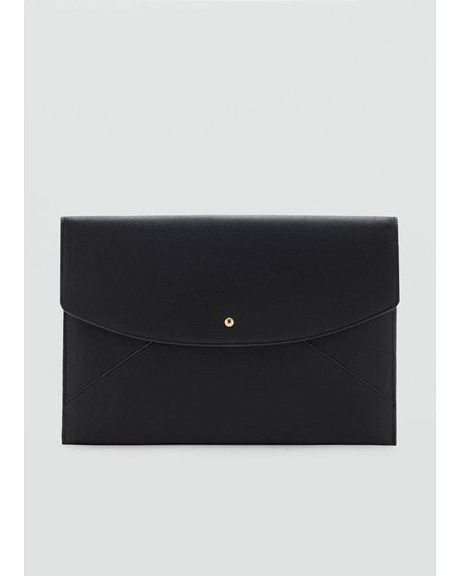 Mango Black Laptop Case With Flap