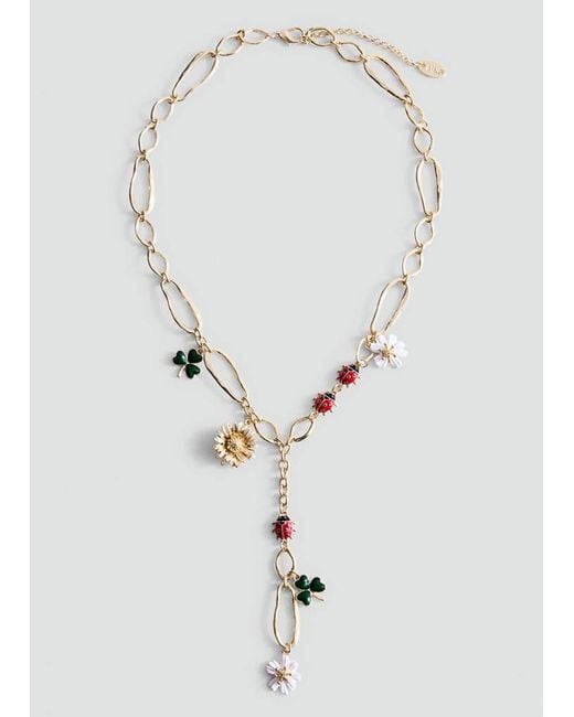 Mango White Flower Beads Necklace