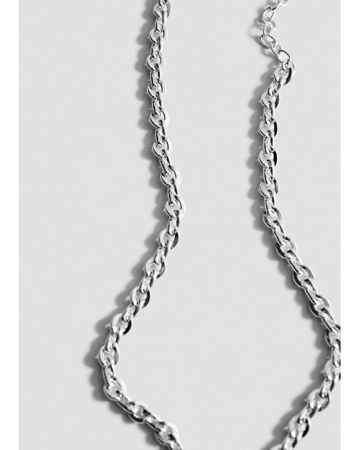 Mango White Link Chain Necklace