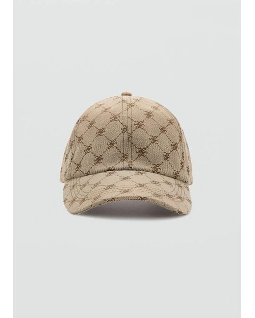 Mango Natural Cap With Printed Logo