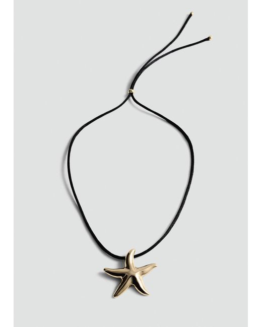 Mango White Necklace Star Cord