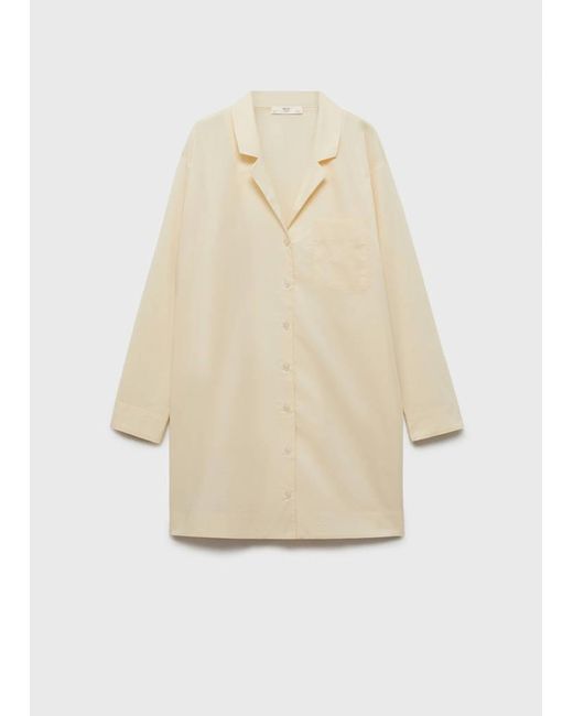 Mango Pink Garment-Washed Cotton Nightgown