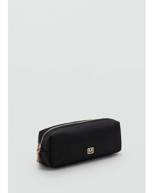 Mango Black Nylon Case With Zip