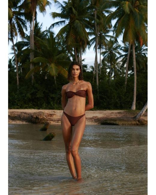 Mango Green Bandeau Bikini Top
