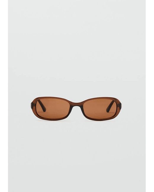Mango Brown Resin Frame Sunglasses