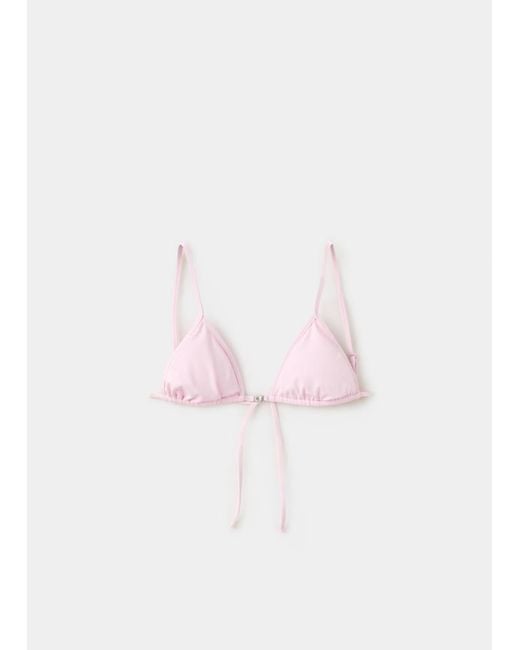 Mango Green Triangular Bikini Top