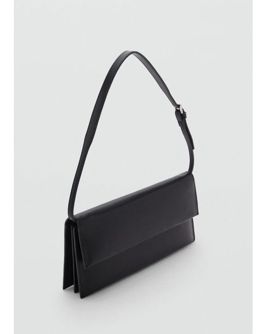 Mango Black Schultertasche Mit Umschlag