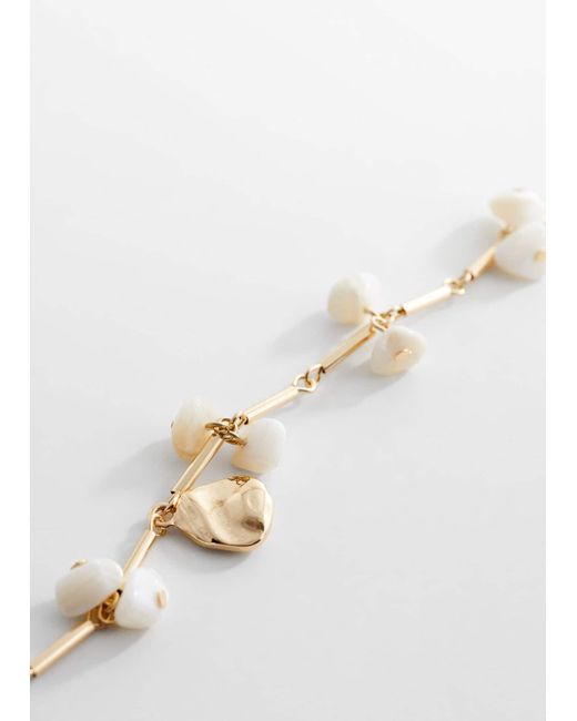 Mango White Shell Chain Necklace