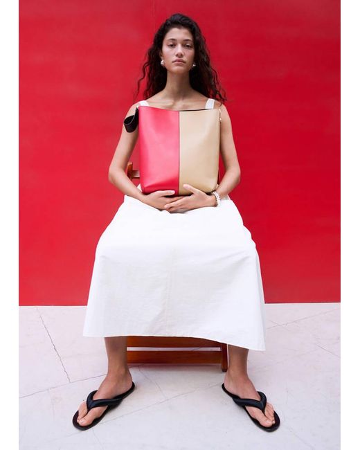 Mango Red Padded Sandal