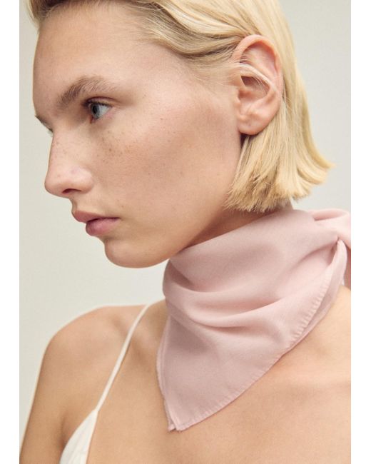 Mango Natural Plain Chiffon Scarf
